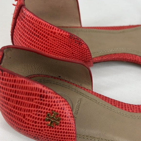 Tory Burch Tangerine Leather Sandals - Picture 10 of 14